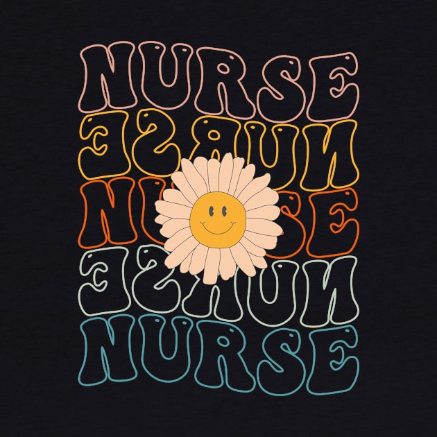 Retro Groovy Nurse Life For Women Nursing For Nurses Week T-shirts by drag is art